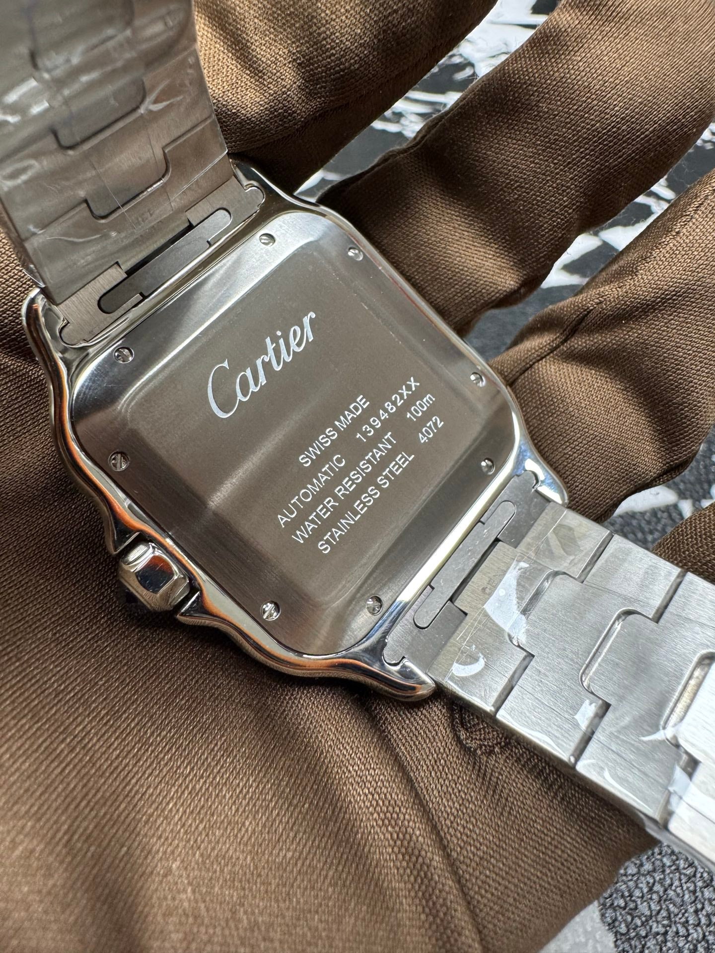 Cartier Santos de Cartier Large Model Two-Tone Stainless Steel & Yellow Gold Watch