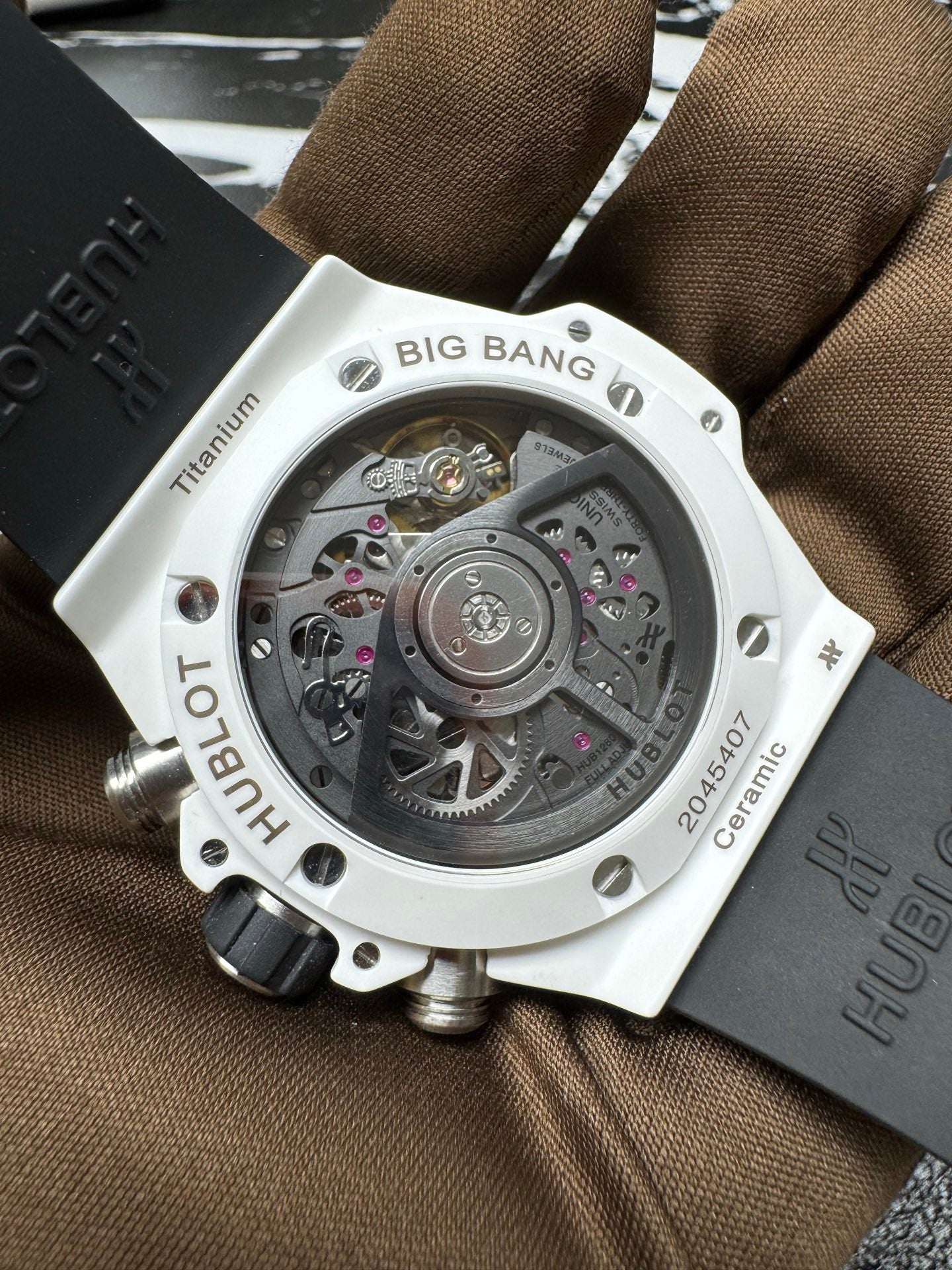 Hublot Big Bang Unico White Ceramic 42mm Skeleton Dial Watch