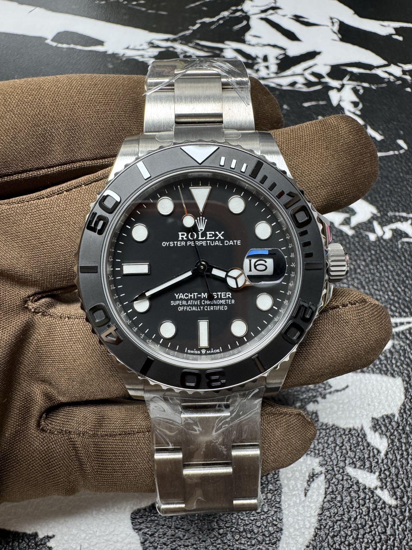 Rolex Yacht-Master 42 RLX Titanium with Black Dial & Titanium Bracelet