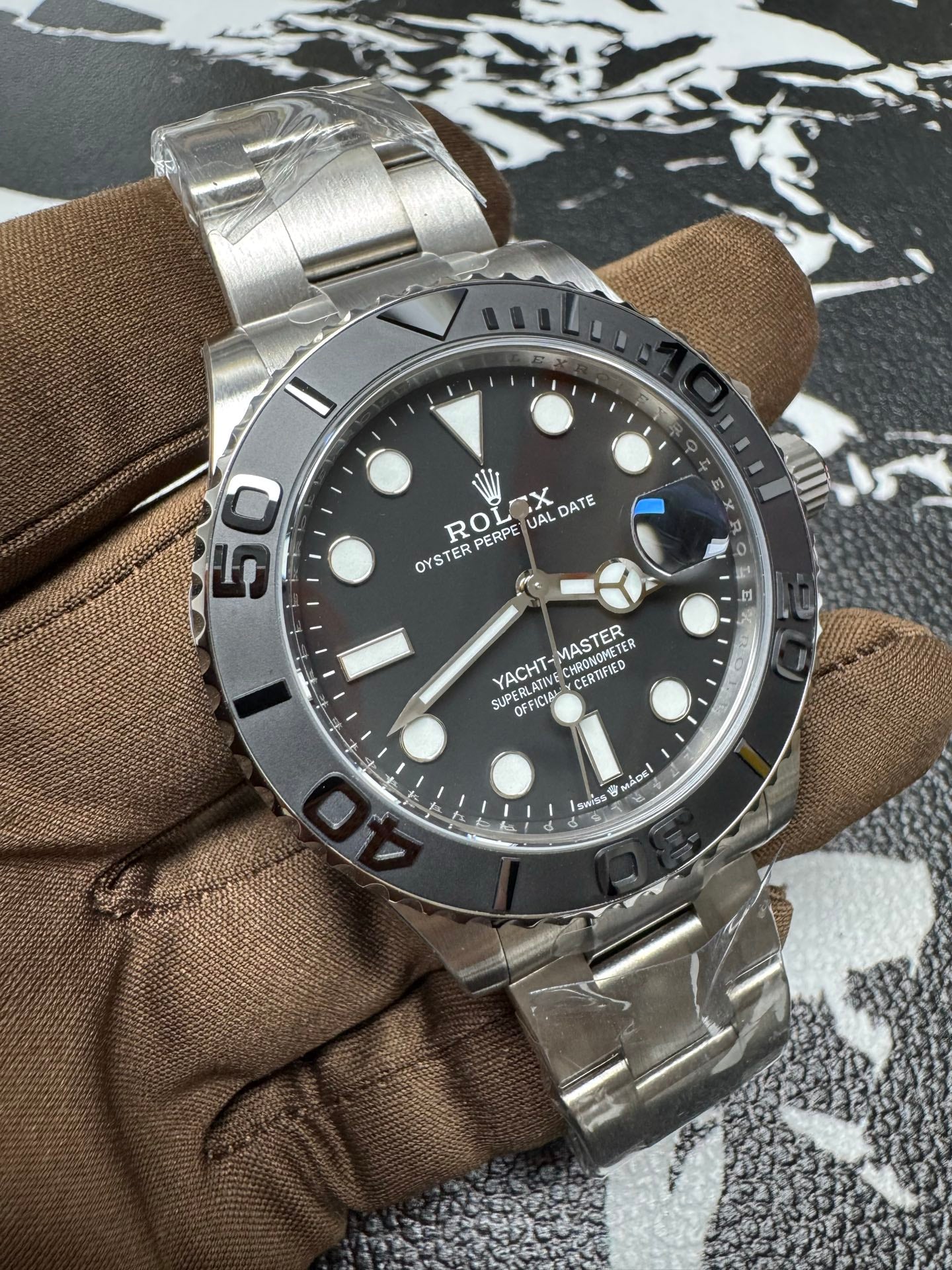 Rolex Yacht-Master 42 RLX Titanium with Black Dial & Titanium Bracelet