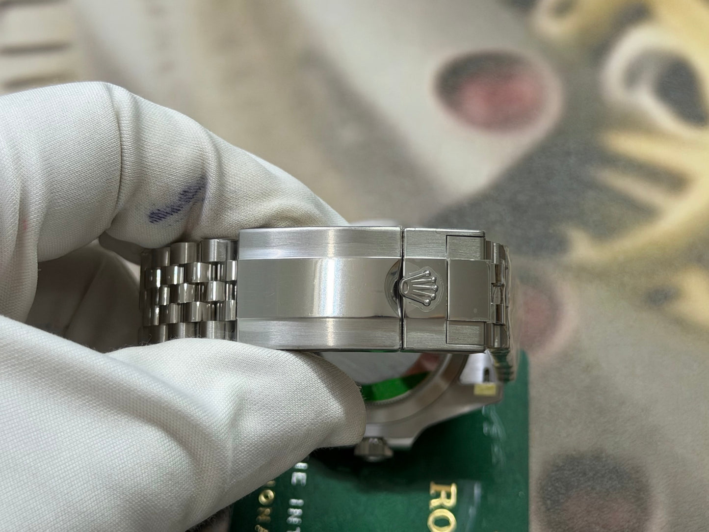 Rolex Datejust Slate Dial Diamond Hour Markers with Fluted Bezel Luxury Watch