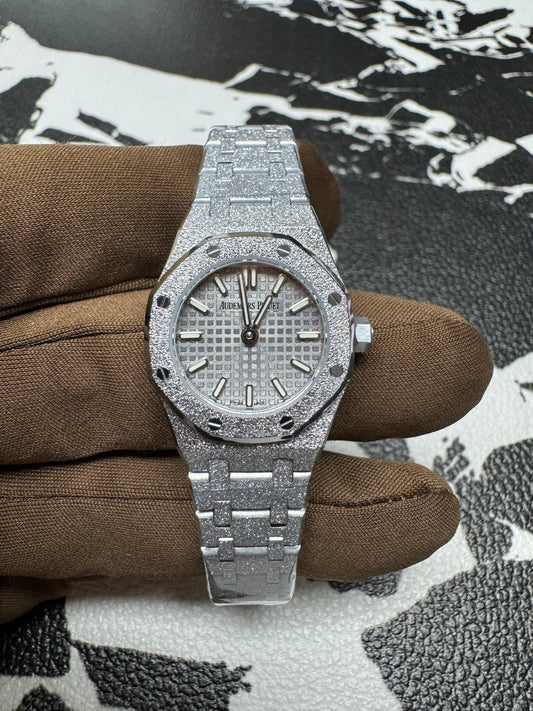 Audemars Piguet Royal Oak Mini Frosted White Gold 23mm Quartz Watch